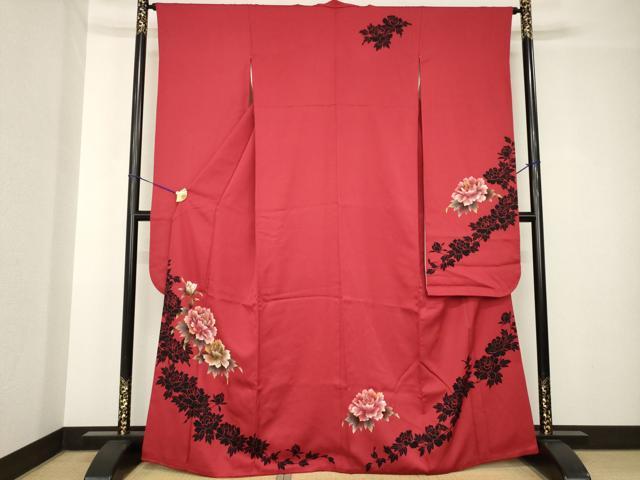 平和屋着物●豪華振袖 舞花文 正絹 逸品 AABH3352ck