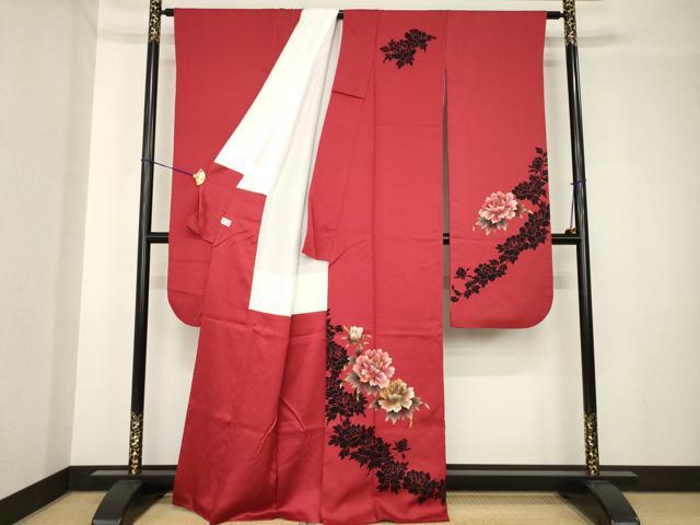 平和屋着物●豪華振袖 舞花文 正絹 逸品 AABH3352ck