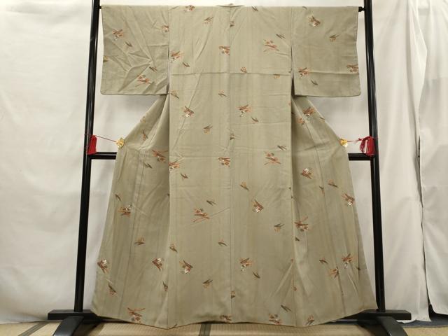平和屋着物■上質な小紋 松竹梅 金彩 正絹 逸品 未使用 AABH3362st