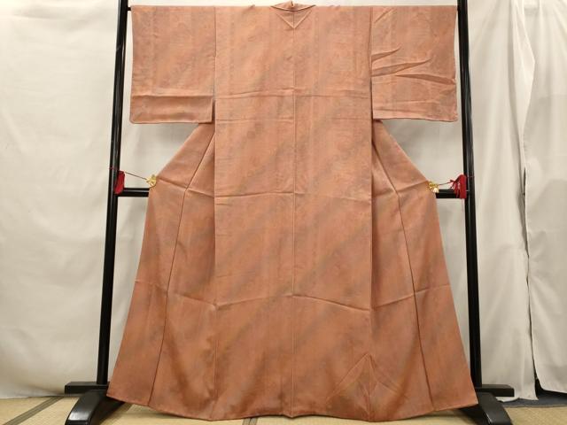 平和屋着物■上質な小紋 草花地紋 暈し染め 正絹 逸品 AABH3372st