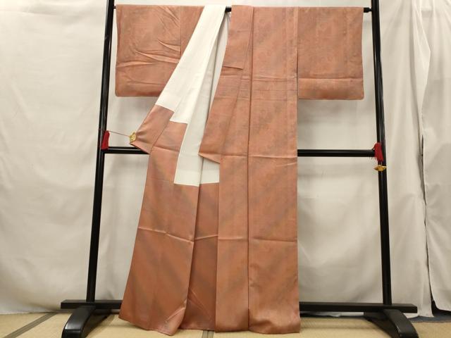 平和屋着物■上質な小紋 草花地紋 暈し染め 正絹 逸品 AABH3372st