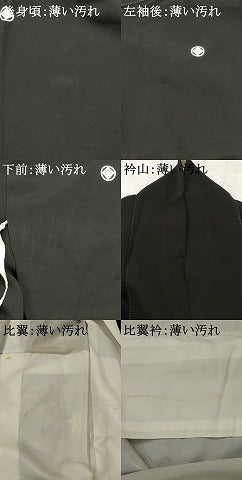 平和屋着物■豪華黒留袖 駒刺繍 檜扇花文 金彩 正絹 逸品 AABH3397st