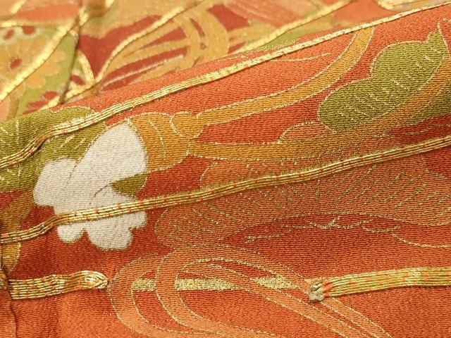 平和屋着物■豪華黒留袖 駒刺繍 檜扇花文 金彩 正絹 逸品 AABH3397st
