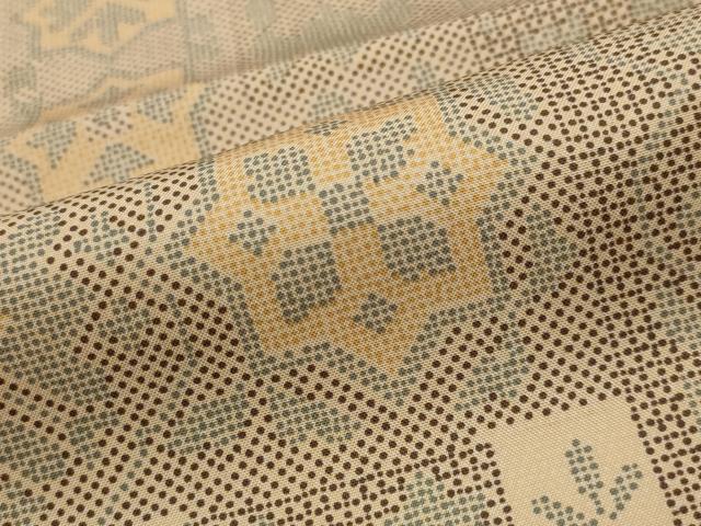 平和屋着物■本場染大島紬 短冊花文 正絹 逸品 AABH3402st