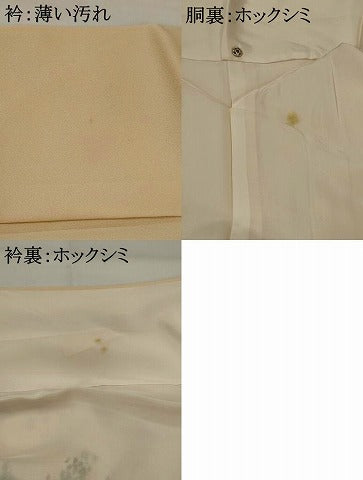 平和屋着物■訪問着 手描き 風景文 暈し染め 金彩 正絹 逸品 AABH3465st