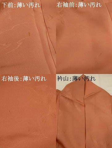 平和屋着物■上質な小紋 舞花地紋 暈し染め 正絹 逸品 AABH3469st
