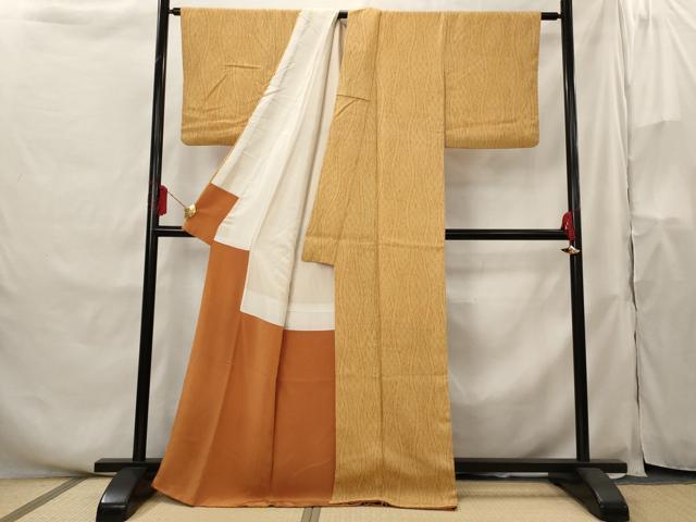 平和屋着物■上質な小紋 立涌文様 正絹 逸品 AABH3495st