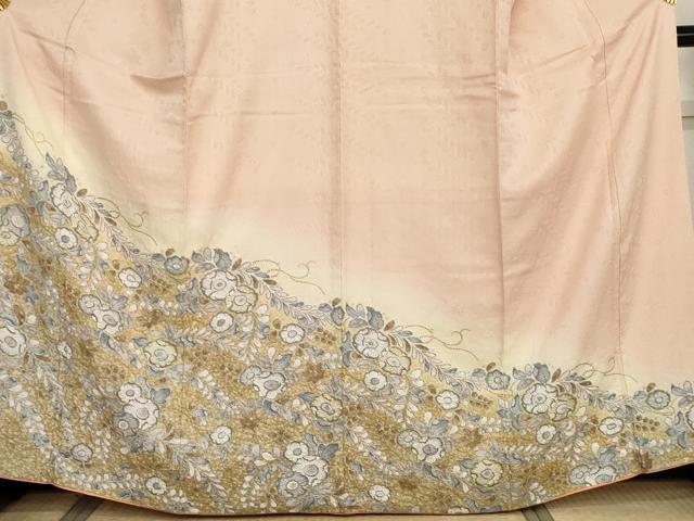 平和屋着物●訪問着 辻が花 暈し染め 金彩 正絹 逸品 AABH3612cs