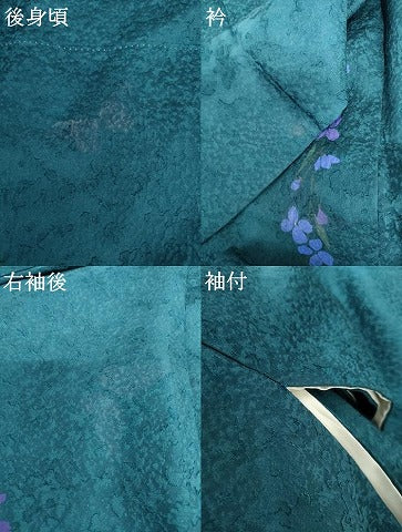 平和屋着物●豪華振袖 花蝶文 暈し染め 金彩 やまと誂製 正絹 逸品 AABH3618cs