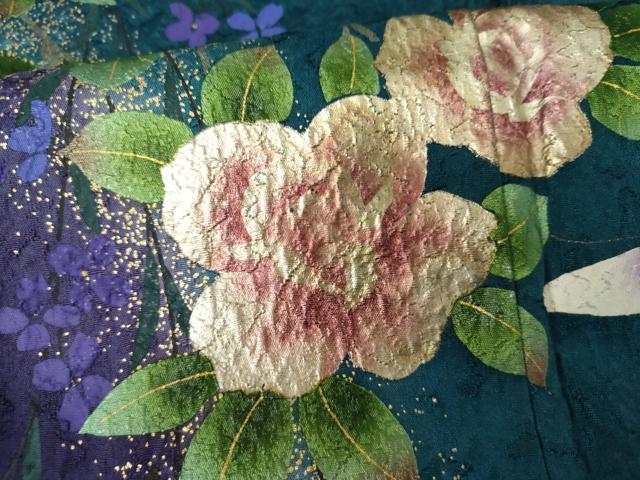 平和屋着物●豪華振袖 花蝶文 暈し染め 金彩 やまと誂製 正絹 逸品 AABH3618cs