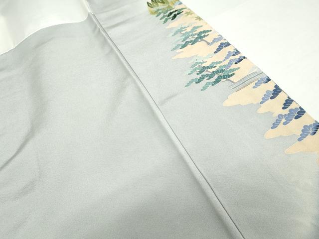平和屋着物●本加賀友禅作家 森田耕三 色留袖 浜松風景文 暈し染め 正絹 逸品 AABH3620cs