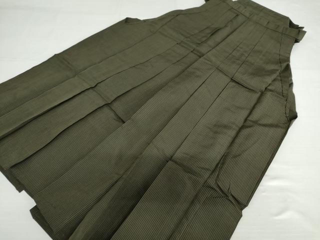 平和屋着物●男性 馬乗り袴 縞 正絹 逸品 AABH3623cs