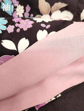 平和屋着物●豪華振袖 刺繍 ラインストーン 枝花文 暈し染め 金糸 金彩 正絹 逸品 AABH3632cs