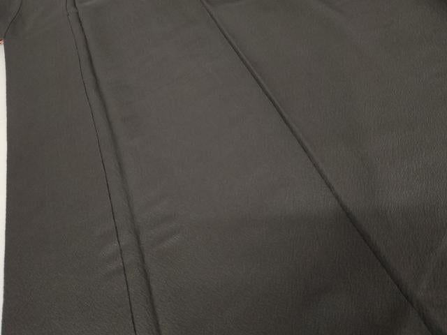平和屋着物●上質な色無地 檳榔子染 正絹 逸品 AABH3656cs