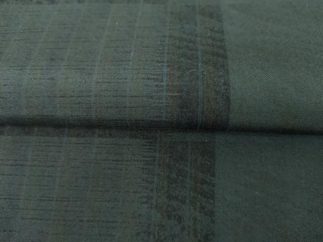 平和屋着物●本場大島紬 染大島 格子間道 正絹 逸品 AABH3693cs