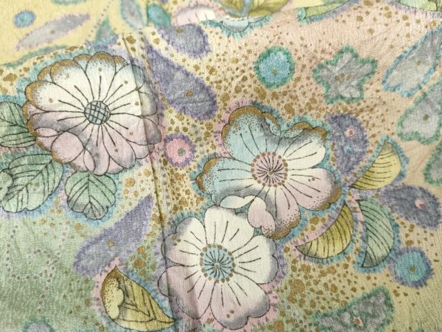 平和屋着物●訪問着 辻が花 暈し染め 金彩 正絹 逸品 AABH3696cs