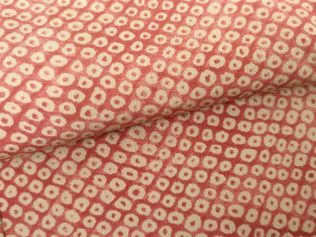 平和屋着物●長襦袢 無双仕立て 鹿の子文 暈し染め 正絹 逸品 AABH3714cs