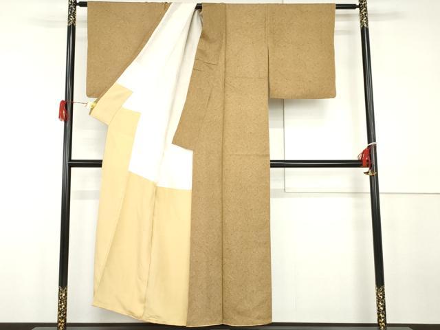 平和屋着物●江戸小紋 鳳凰更紗花唐草文 正絹 逸品 AABH3723cs