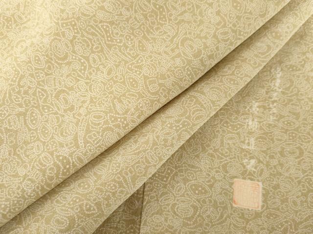 平和屋着物●伝統工芸士 廣瀬雄望 江戸小紋 吉祥柄 正絹 逸品 AABH3780cs