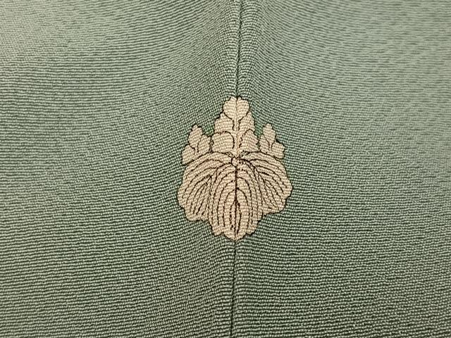平和屋着物●本草木染作家 瑞鳳 色無地 深川鼠色 正絹 逸品 AABH3805ph