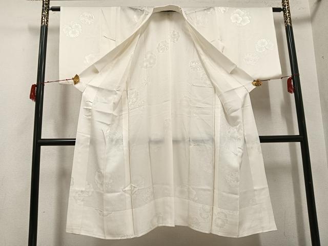 平和屋着物●長襦袢 無双仕立て 草花地紋 正絹 逸品 AABH3809ph