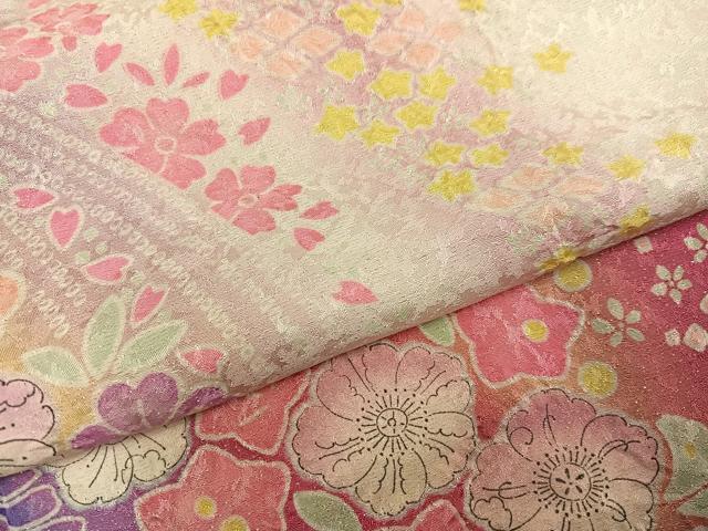 平和屋着物●豪華振袖・長襦袢(袷)セット 辻が花 暈し染め 銀通し地 ロング丈 正絹 逸品 AABH3811ph