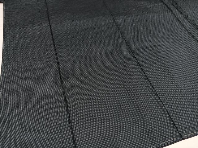 平和屋着物●男性 お召 アンサンブル 長襦袢(無双仕立て)セット 正絹 逸品 未使用 AABH3815ph