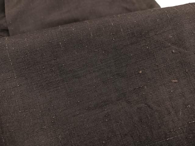 平和屋着物●男性 馬乗り袴 紬地 色無地 赤墨色 正絹 逸品 AABH3823ph