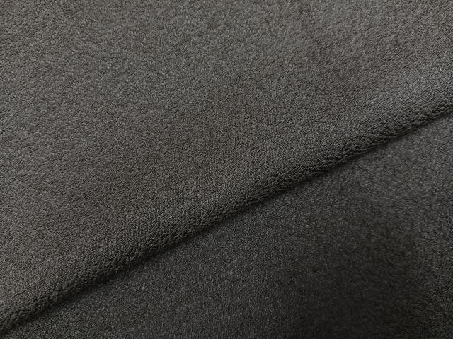 平和屋着物●男性 お召 墨色 正絹 逸品 AABH3824ph