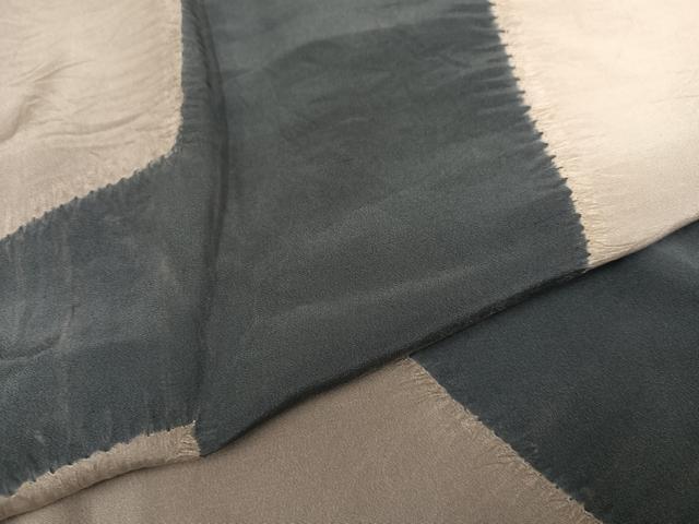 平和屋着物●男性 長襦袢 袷 幾何学文様 正絹 逸品 AABH3826ph