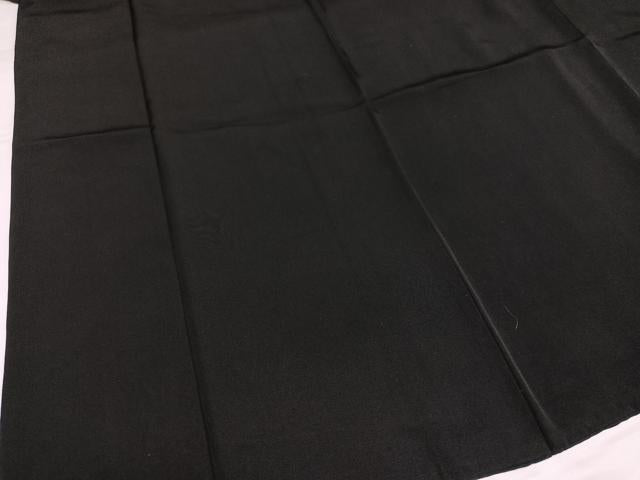 平和屋着物●男性 黒紋付・羽織セット 正絹 逸品 AABH3829ph