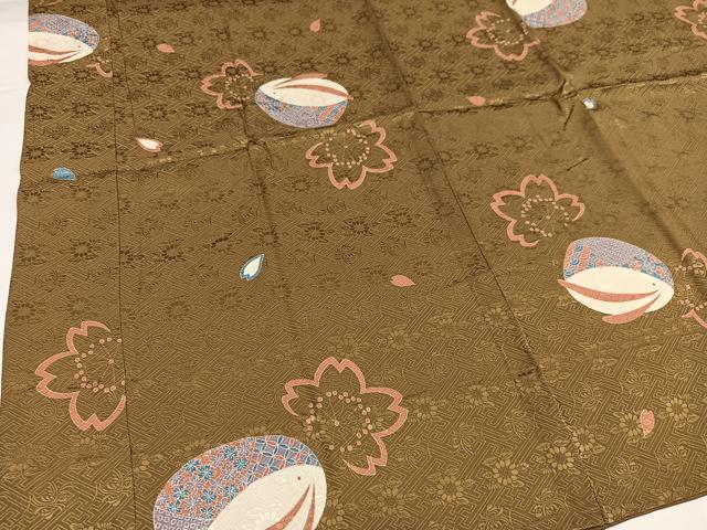平和屋着物●振袖用長襦袢 草履 花 やまと金ラベル 正絹 逸品 AABH3831ph