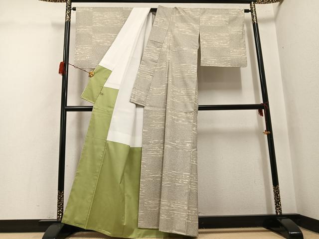 平和屋着物●本場縞大島紬 染大島 横段文 武島織物謹製 さが美扱い 証紙付き 正絹 逸品 未使用 AABH3847ph