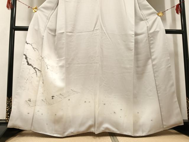 平和屋着物●洛楽人工房 人物花文 (玉蟲染) 訪問着 正絹 逸品 未使用 AABH3849ph