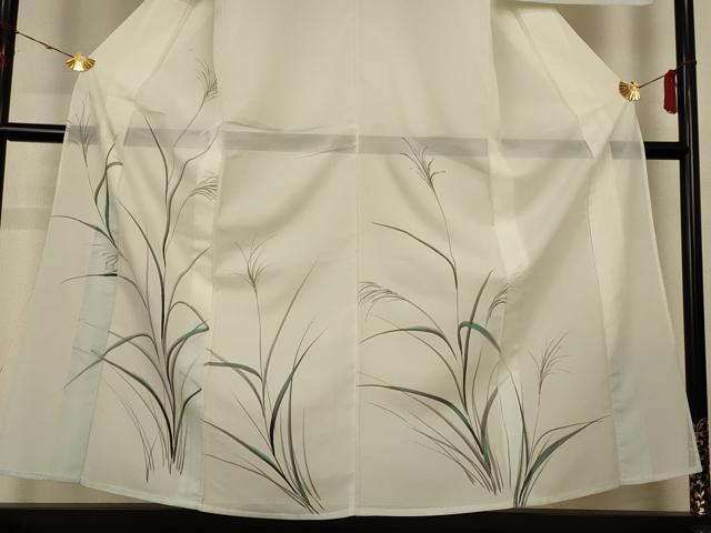 平和屋着物*夏物 訪問着 絽 薄文 暈し染め 洗える着物 AABH3901jd