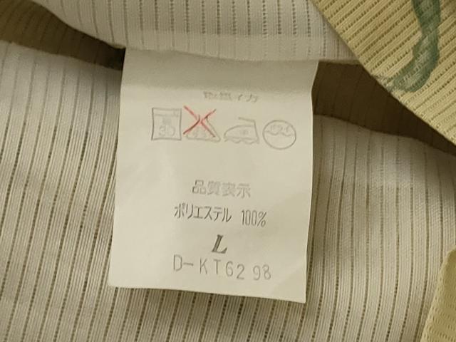 平和屋着物*夏物 小紋 絽 花唐草文 洗える着物 AABH3908jd