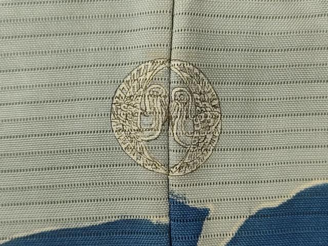 平和屋着物*夏物 訪問着 絽 白鳥 正絹 逸品 AABH3913jd