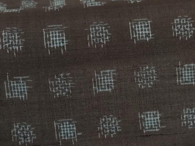 平和屋着物*夏物 紗紬 絣文 正絹 逸品 AABH3917jd