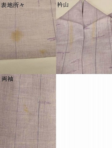 平和屋着物*夏物 小紋 ちぢみ織 勝虫 AABH3930jd