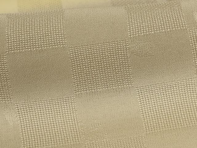 平和屋着物▽上質な小紋 単衣 市松舞花文 暈し染め 正絹 逸品 AABH3949jd