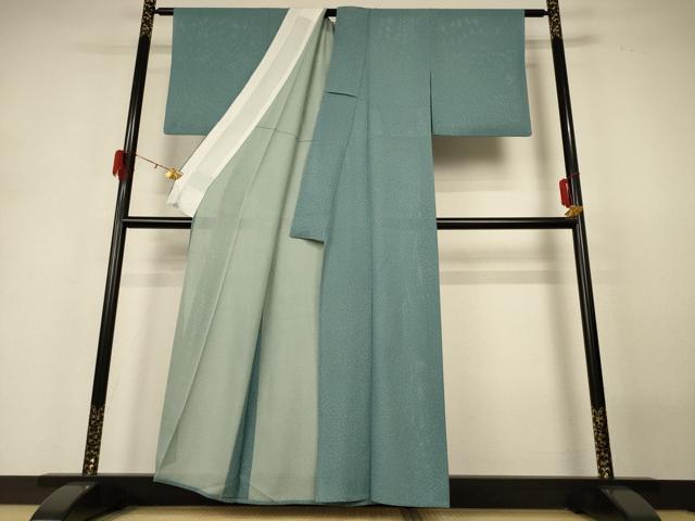 平和屋着物*夏物 二代目 川村久太郎 小紋 絽 霞文 正絹 逸品 AABH3956jd