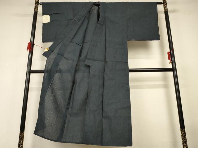 平和屋着物*夏物 男性 色無地 ちぢみ織 褐返色 未使用 AABH3964jd