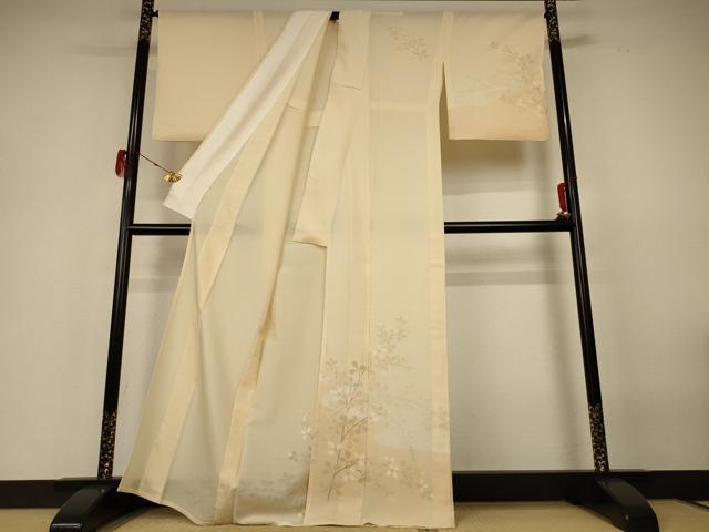 平和屋着物*夏物 訪問着 絽 萩文 正絹 逸品 AABH3971jd