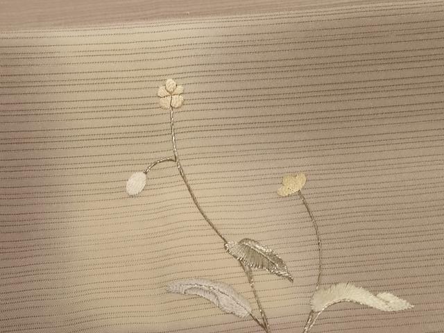平和屋着物*夏物 訪問着 絽 駒刺繍 草花文 暈し染め 正絹 逸品 AABH3972jd