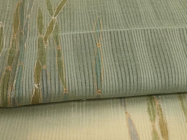 平和屋着物*夏物 訪問着 変わり絽 木賊 暈し染め 銀彩 正絹 逸品 未使用 AABH3976jd