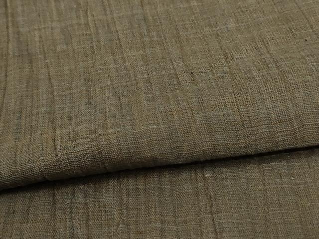 平和屋着物*夏物 小千谷ちぢみ 霞文 麻 逸品 AABH3988jd