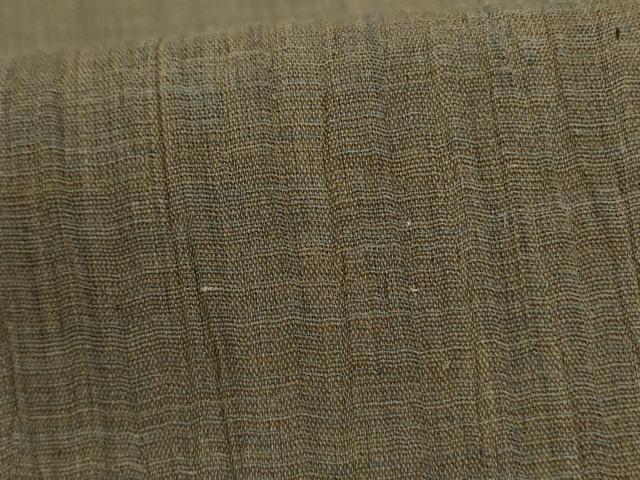平和屋着物*夏物 小千谷ちぢみ 霞文 麻 逸品 AABH3988jd