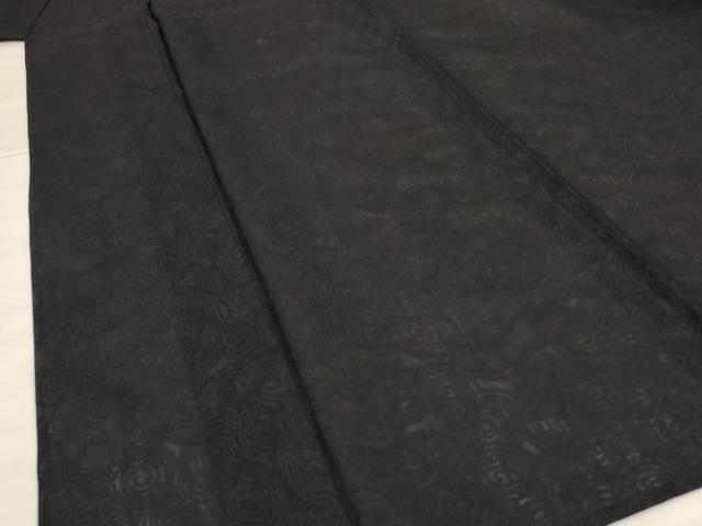 平和屋着物*夏物 色無地 渦紋紗 蝋色 AABH4000jd