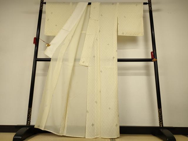 平和屋着物*夏物 小紋 絽 網目文 正絹 逸品 AABH4003jd