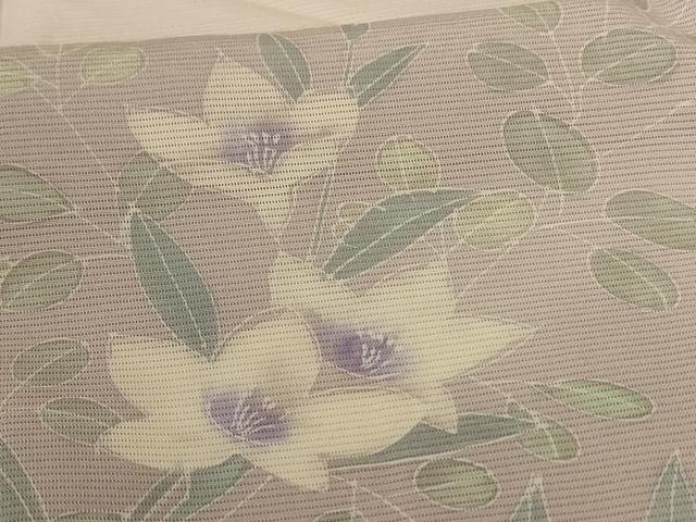 平和屋着物*夏物 訪問着 絽 流水草花文 暈し染め 正絹 逸品 AABH4014jd